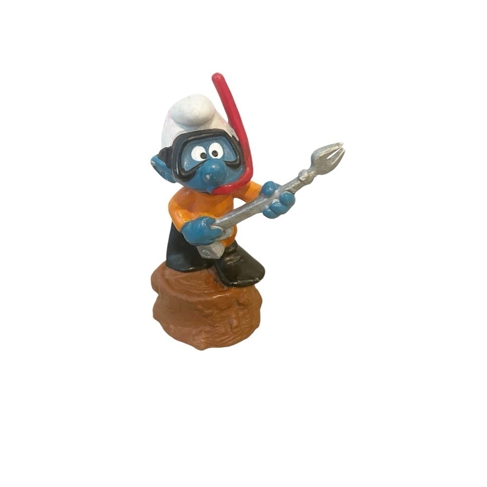 Vintage Scuba Smurf Pencil Sharpener, Rare Collectible Bundle & Save